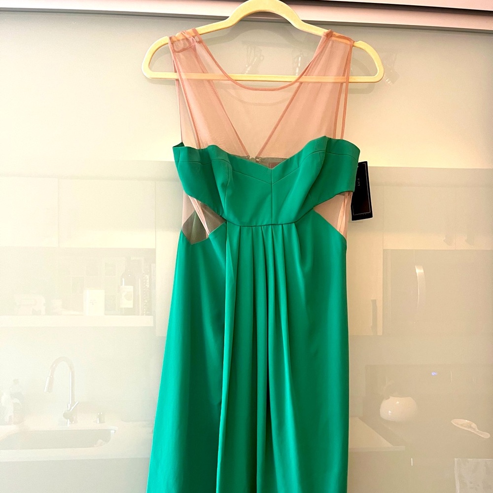 BCBG emerald green cocktail dress